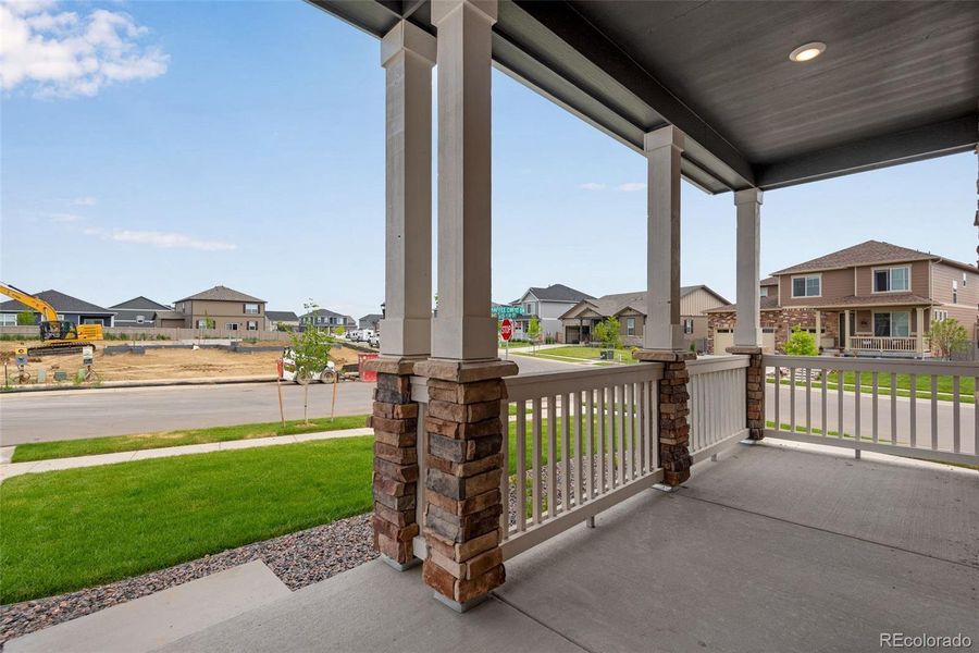 Exterior details and patio area of a home in Vantage, Berthoud (Image 27).