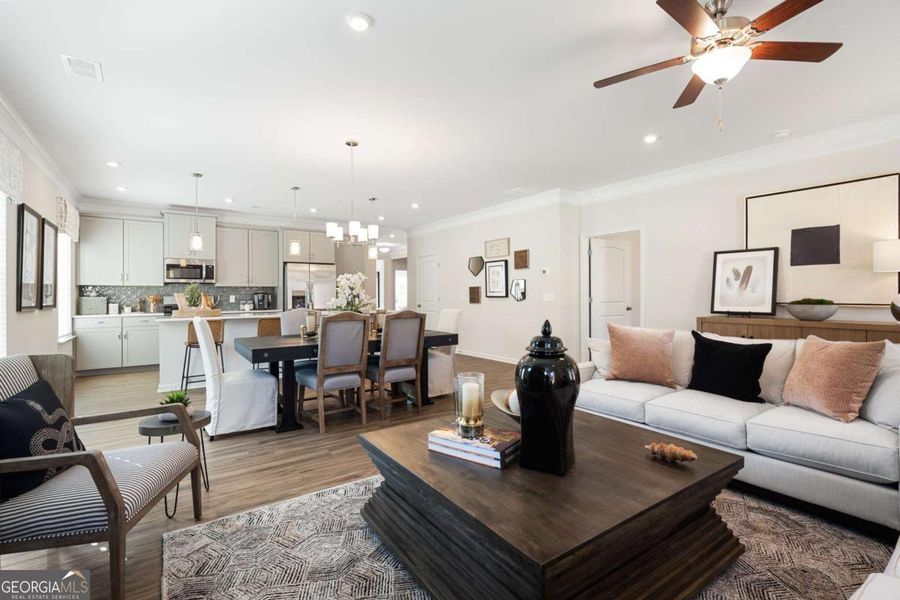 Furnished interior view inside a new home in Maddox Station, Eatonton (Image 24).