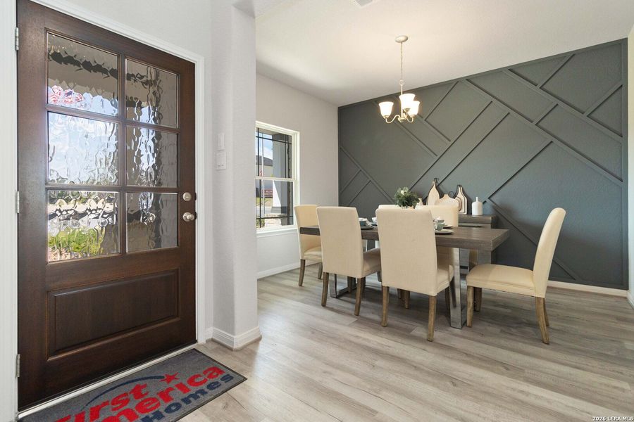 Furnished interior view inside a new home in Hickory Ridge, Elmendorf (Image 16). Furnished interior view inside a new home in Hickory Ridge, Elmendorf (Image 16).