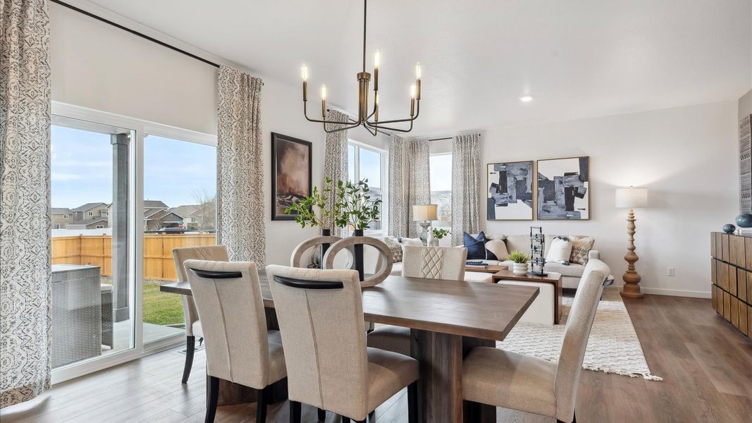 Furnished interior view inside a new home in Lakeside Canyon, Mead (Image 6).