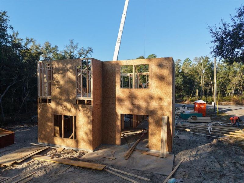 In-progress construction of a new home in , Interlachen, FL (Image 9).