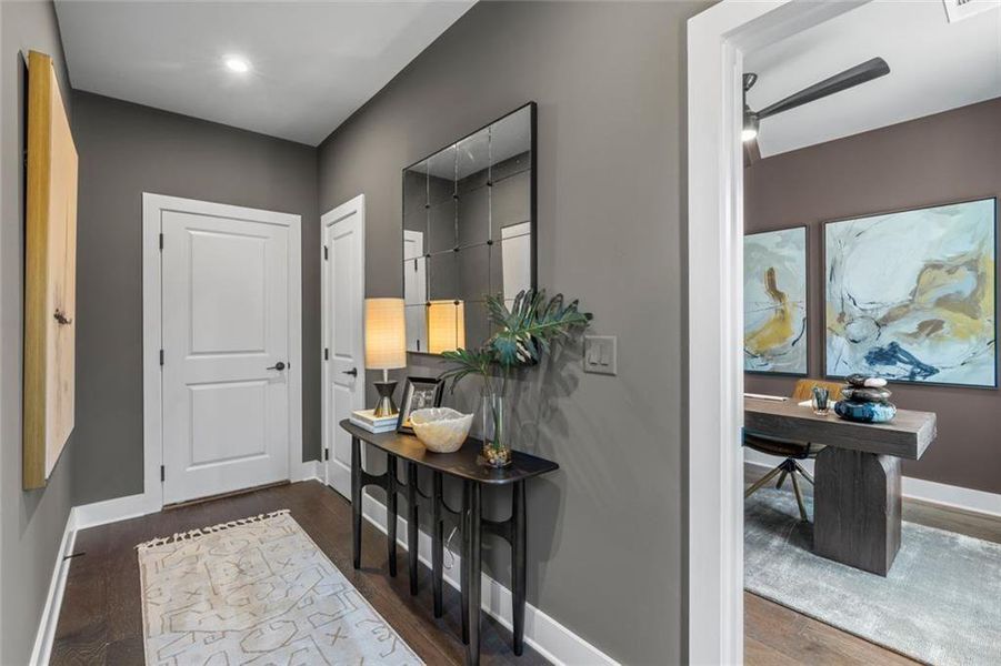 Furnished interior view inside a new home in The Harman, Atlanta (Image 13).