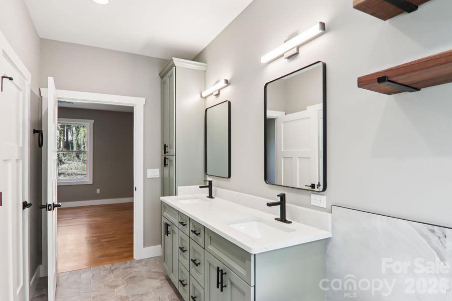 Furnished interior view inside a new home in , Hendersonville (Image 13).