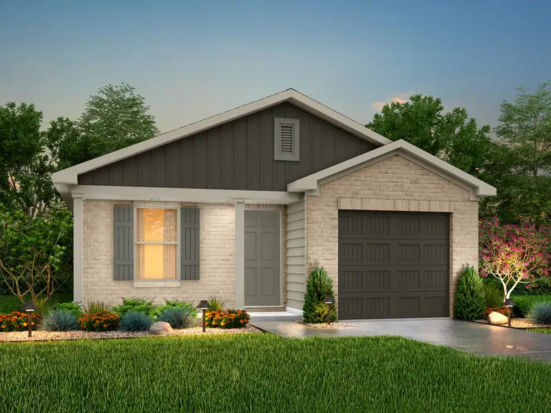 Representative exterior photo of a completed home built from the Yosemite by National HomeCorp in The Park, Uvalde, TX (Image 10). Representative exterior photo of a completed home built from the Yosemite by National HomeCorp in The Park, Uvalde, TX (Image 10).