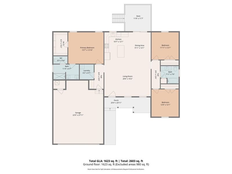 2D floor plan layout of this home in , Oakboro, NC (Image 5).