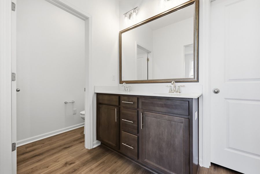 Representative furnished interior of a home built from the Driftwood II by Great Southern Homes in Ashrei, Gaston (Image 12).