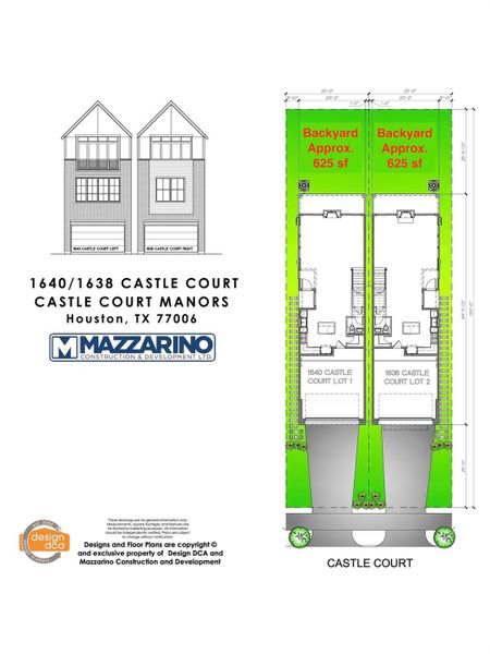 Please be aware that these plans are the property of the architect/builder designer that designed them not DUX Realty, Mazzarino Construction or 1638 CASTLE CT LLC. Please be aware that these plans are the property of the architect and are protected from reproduction and sharing under copyright law. These drawing are for general information only. Measurements, square footages and features are for illustrative marketing purposes. All information should be independently verified.