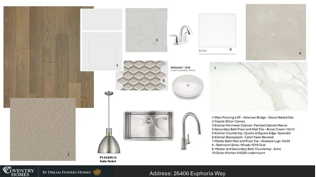Sample of building materials used in homes in Jubilee, Hockley (Image 3).
