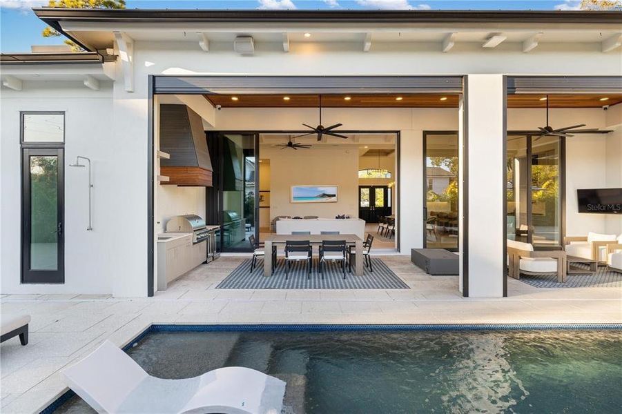 Exterior details and patio area of a home in , Sarasota (Image 32).