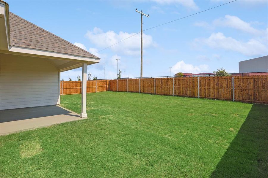 View of yard featuring a patio