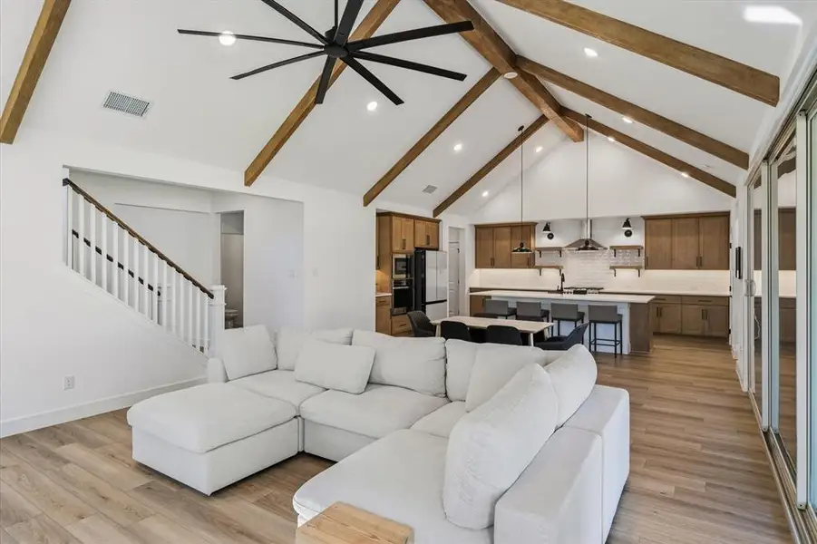 Furnished interior view inside a new home in Monterra, Fate (Image 5).