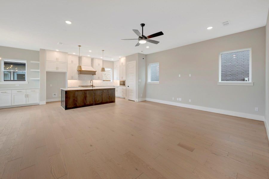 Spacious, unfurnished interior of a new home in Easthaven at Bridgeland Central - Vision Collection, Cypress (Image 17).
