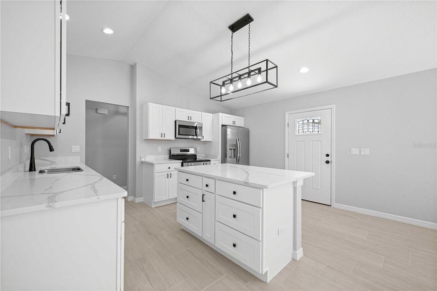Furnished interior view inside a new home in , Dunnellon (Image 6).