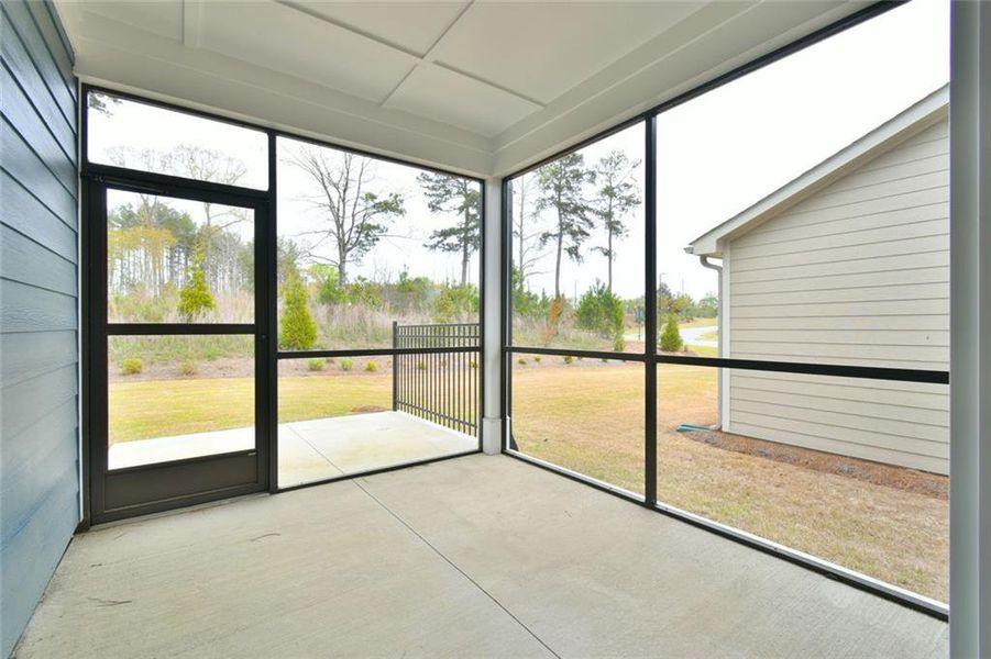 Exterior details and patio area of a home in , Hoschton (Image 22).