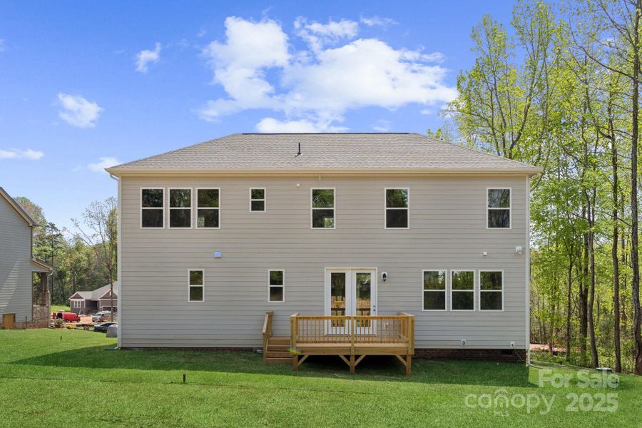 Front exterior of a new home in Brownstone Ridge, Mooresville, NC, highlighting curb appeal (Image 1).
