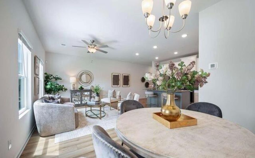 Furnished interior view inside a new home in Walden Park – The Collection, Jonesboro (Image 10).