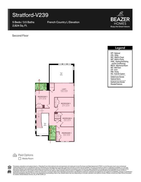 Home features 5 bedrooms, 3.5 bathrooms, and over 2,700 square feet of living space.