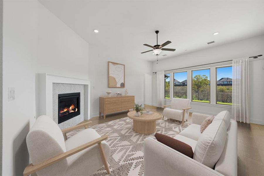 Furnished interior view inside a new home in Devonshire, Forney (Image 14). Furnished interior view inside a new home in Devonshire, Forney (Image 14).
