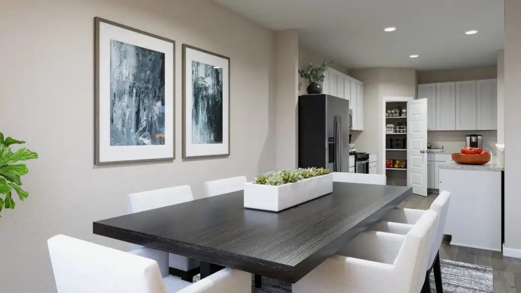 Representative furnished interior of a home built from the The Emerald by Legend Homes in River's Edge, Conroe (Image 10).
