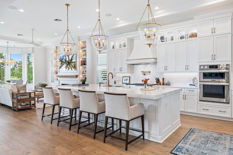 Custom cabinetry and walls