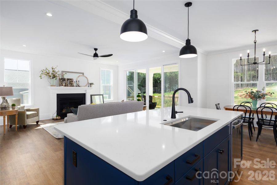 Furnished interior view inside a new home in , Sherrills Ford (Image 8).