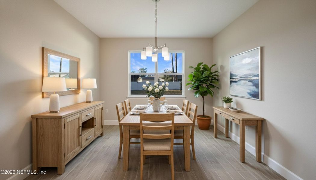 Furnished interior view inside a new home in , Palm Coast (Image 17).