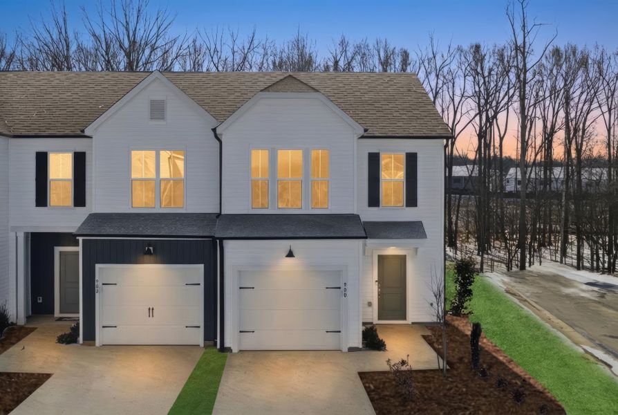 Front exterior of a new home in Flemingfield, Greensboro, NC, highlighting curb appeal (Image 30).