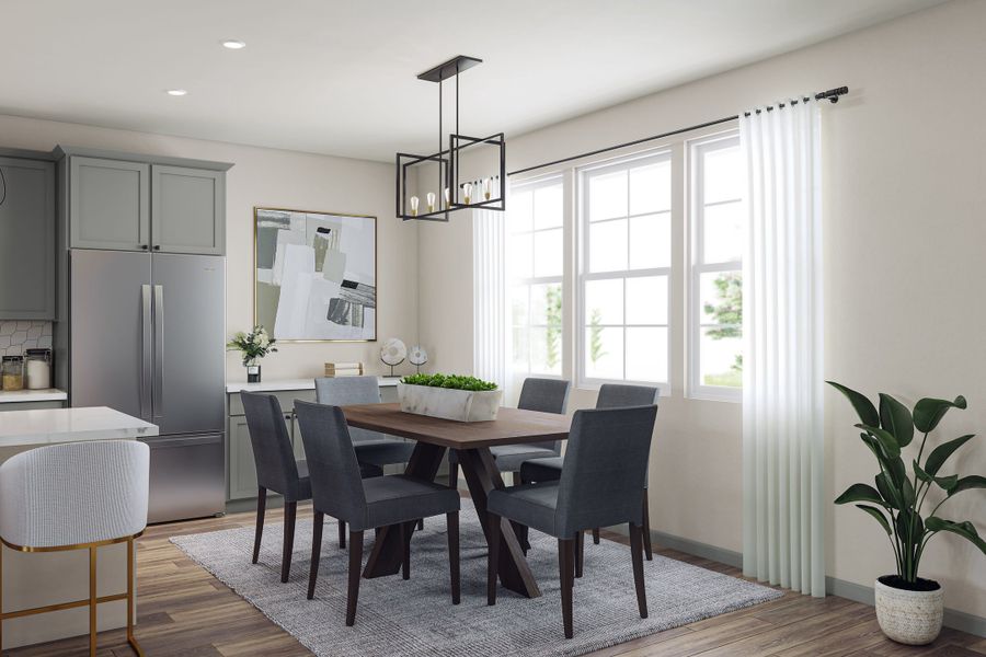 Representative furnished interior of a home built from the M by Tri Pointe Homes in Candelas Townhomes, Arvada (Image 26).