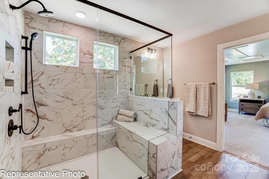 Example of luxury primary shower