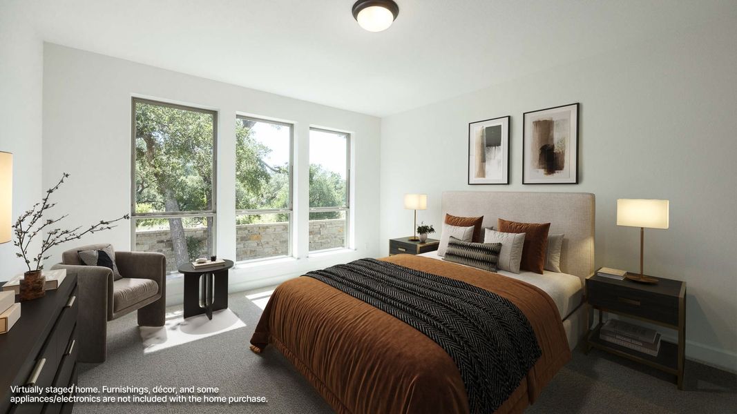 Furnished interior view inside a new home in Parmer Ranch, Georgetown (Image 5).