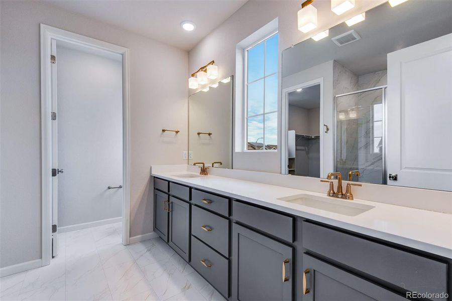 Furnished interior view inside a new home in Painted Prairie, Aurora (Image 11).