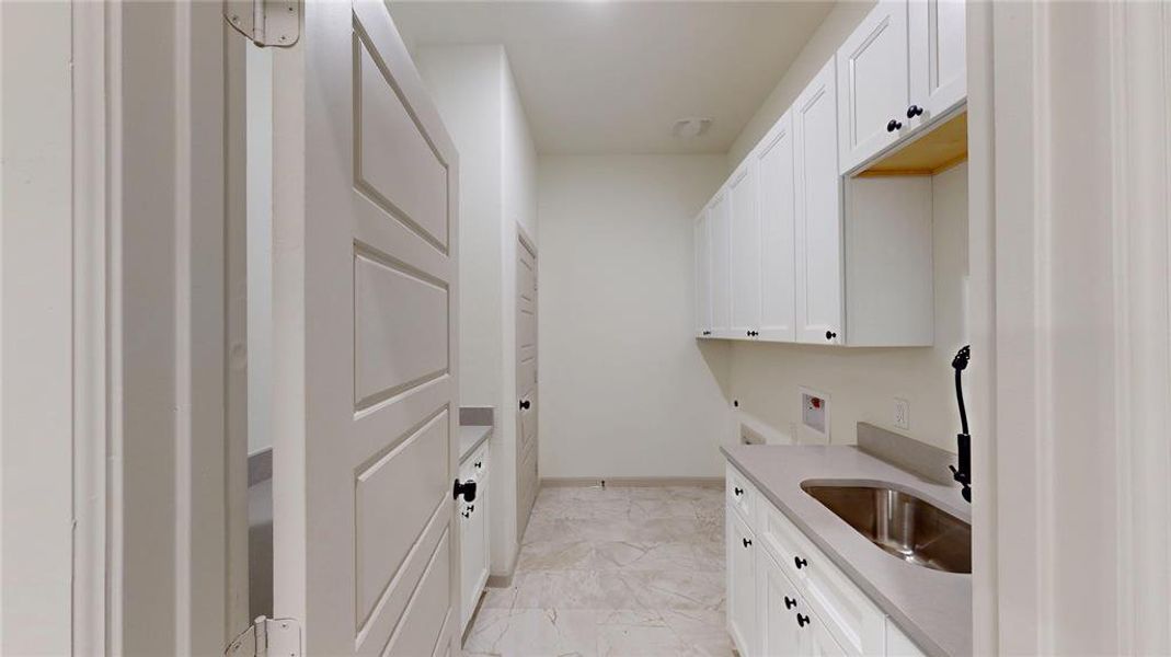 Furnished interior view inside a new home in , Point (Image 7).