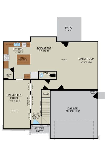 Blackbeard Floor Plan - First Floor Layout