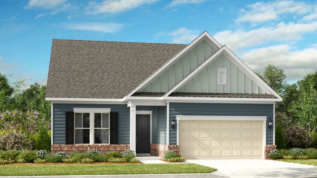 Representative exterior photo of a completed home built from the Pembrooke by Taylor Morrison in River Falls, Tega Cay, SC (Image 22).