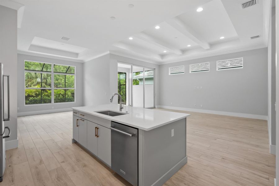 Furnished interior view inside a new home in , Vero Beach (Image 6).