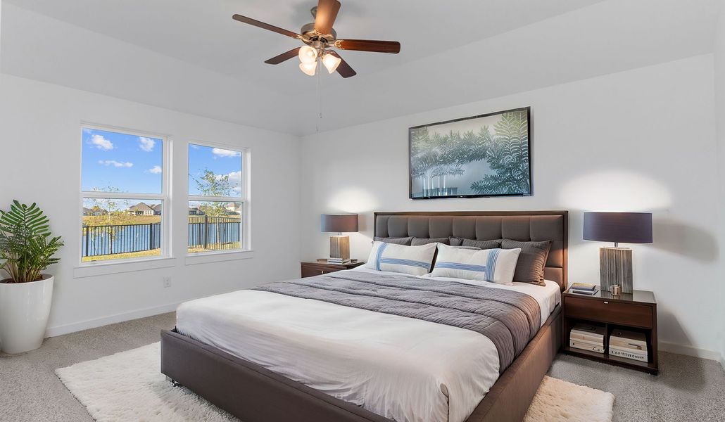 Representative furnished interior of a home built from the Cali by D.R. Horton in Caldwell Crossing, Iowa Colony (Image 10). Representative furnished interior of a home built from the Cali by D.R. Horton in Caldwell Crossing, Iowa Colony (Image 10).