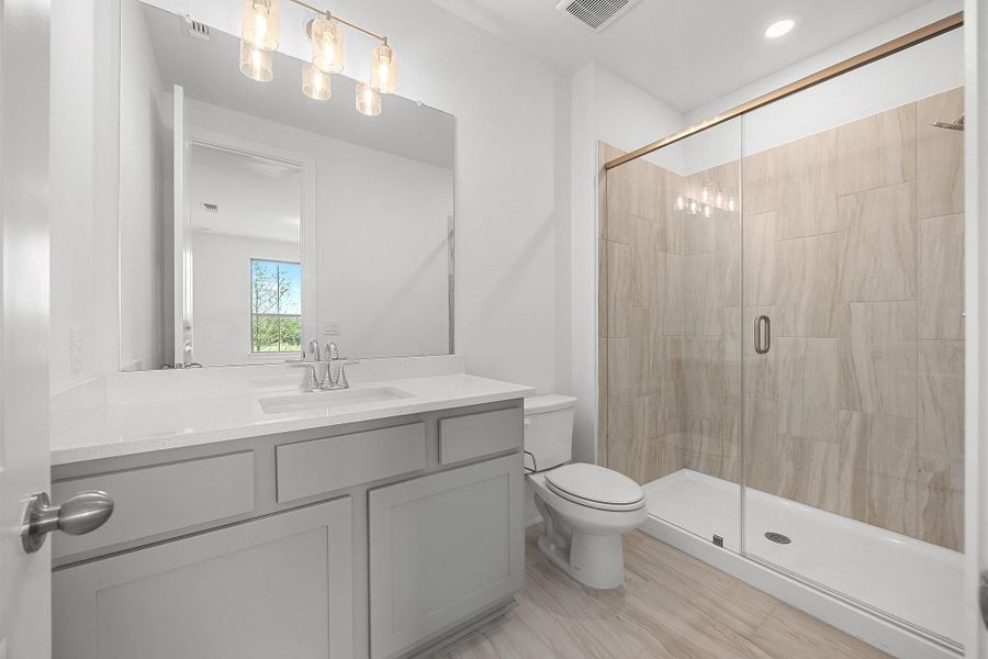 Furnished interior view inside a new home in Lakeside at Tessera - 60', Lago Vista (Image 8).