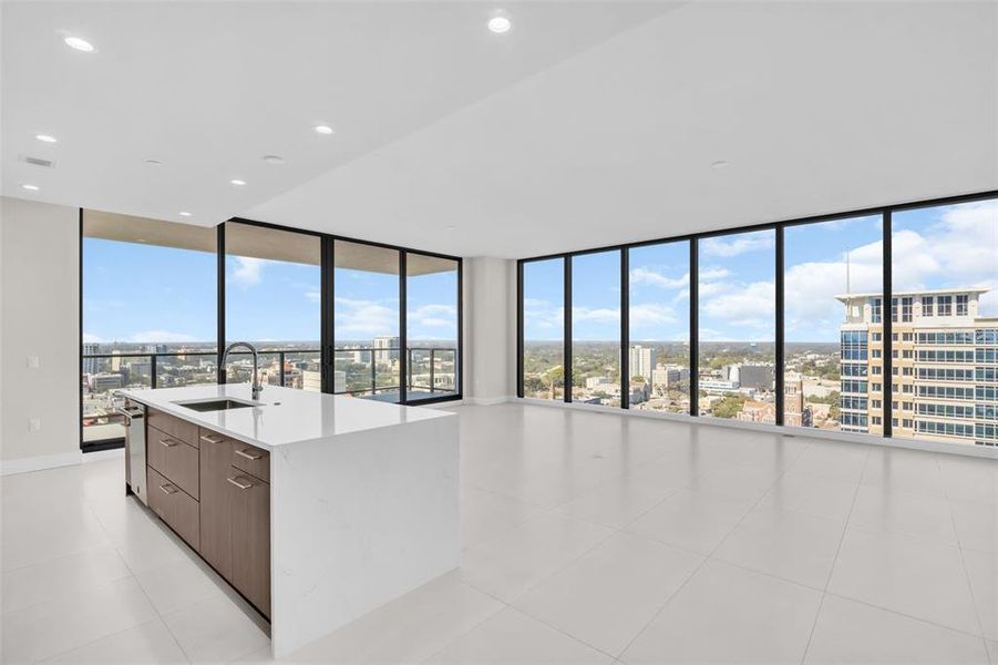 Furnished interior view inside a new home in , St. Petersburg (Image 50).