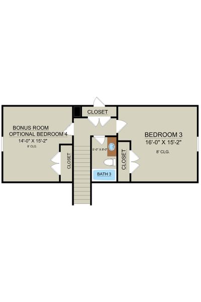 Harbor II – Second Floor Plan | Ernest Homes Harbor II – Second Floor Plan | Ernest Homes