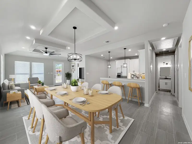 Furnished interior view inside a new home in , San Antonio (Image 10).