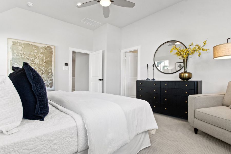 Furnished interior view inside a new home in Woodbridge Townhomes, Wylie (Image 14).