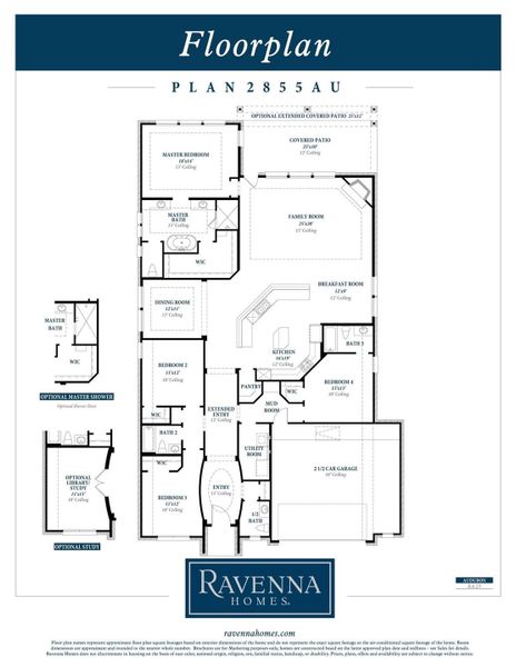 2D floor plan layout of this home in Audubon 60', Magnolia, TX (Image 5).
