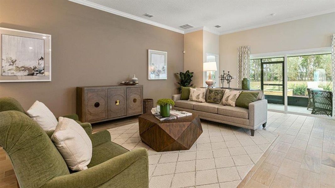Furnished interior view inside a new home in Sawmill Branch Express, Palm Coast (Image 12).