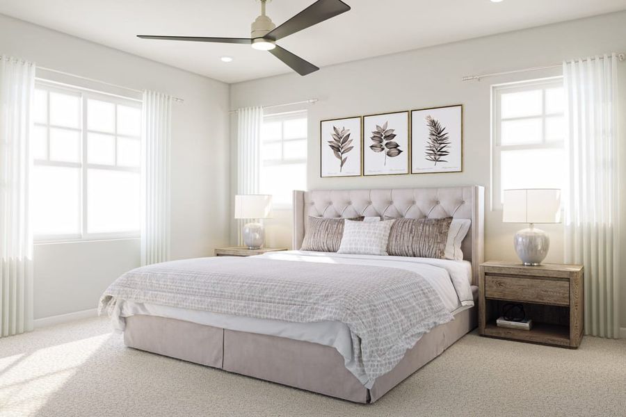 Representative furnished interior of a home built from the 3502 by Tri Pointe Homes in Sterling Ranch, Littleton (Image 17).
