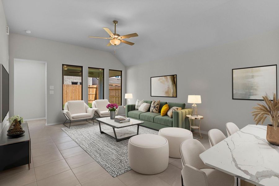 Furnished interior view inside a new home in Grand Central Park, Conroe (Image 10). Furnished interior view inside a new home in Grand Central Park, Conroe (Image 10).