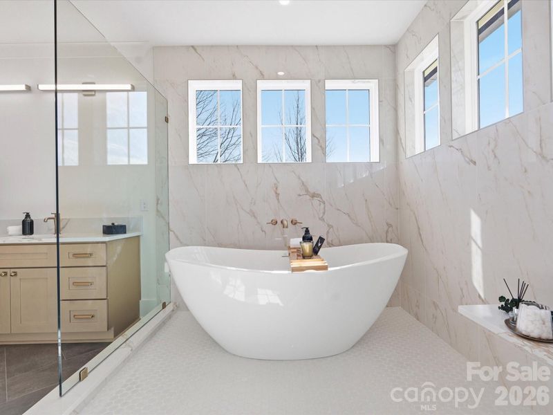 Furnished interior view inside a new home in , Charlotte (Image 34).