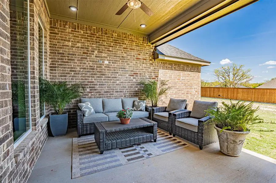 Exterior details and patio area of a home in , Stephenville (Image 4).