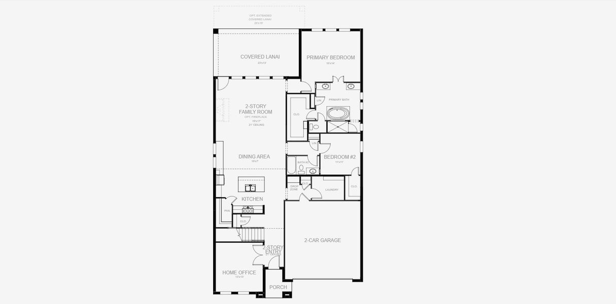 2D floor plan layout for the 2857F by Perry Homes in Star Farms At Lakewood Ranch 50', Lakewood Ranch, FL (Image 3). 2D floor plan layout for the 2857F by Perry Homes in Star Farms At Lakewood Ranch 50', Lakewood Ranch, FL (Image 3).
