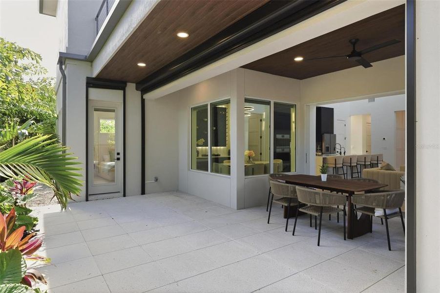 Exterior details and patio area of a home in , Sarasota (Image 37).