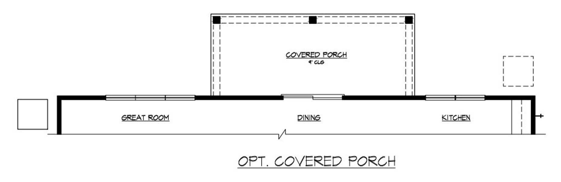 Optional Covered Back Porch